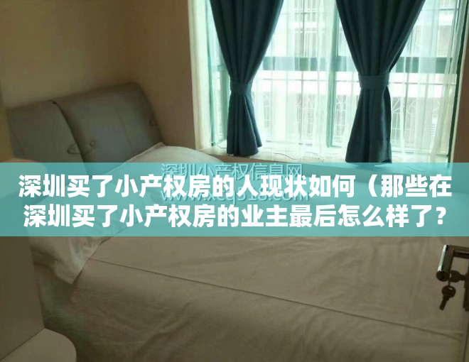 深圳买了小产权房的人现状如何（那些在深圳买了小产权房的业主最后怎么样了？）
