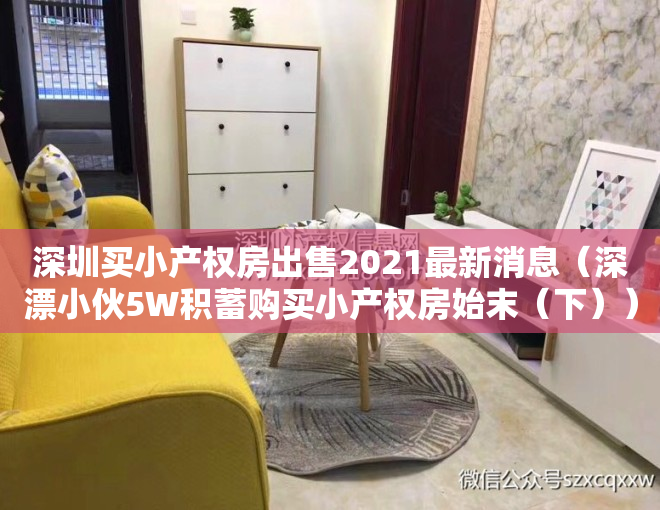 深圳买小产权房出售2021最新消息（深漂小伙5W积蓄购买小产权房始末（下））