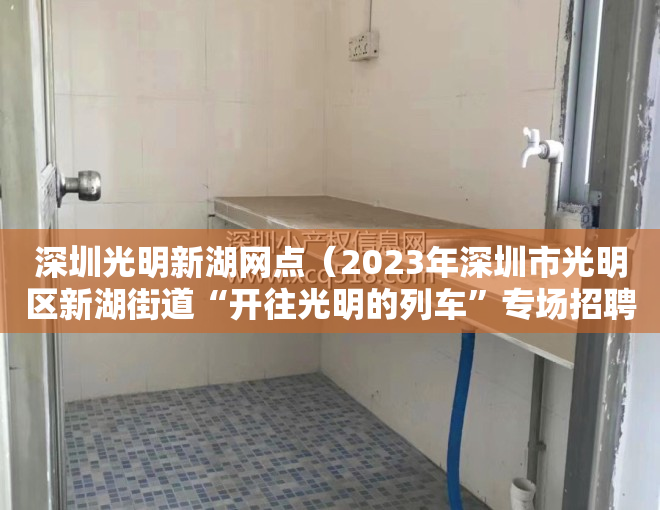 深圳光明新湖网点（2023年深圳市光明区新湖街道“开往光明的列车”专场招聘会圆满落幕）