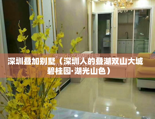 深圳叠加别墅（深圳人的叠湖双山大城   碧桂园·湖光山色）