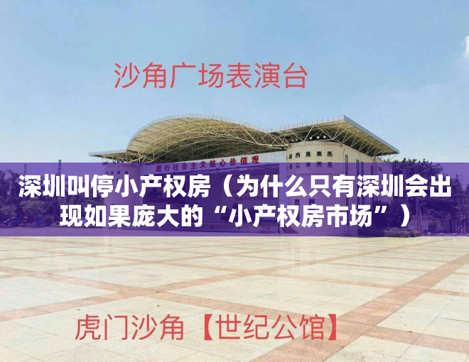 深圳叫停小产权房（为什么只有深圳会出现如果庞大的“小产权房市场”）