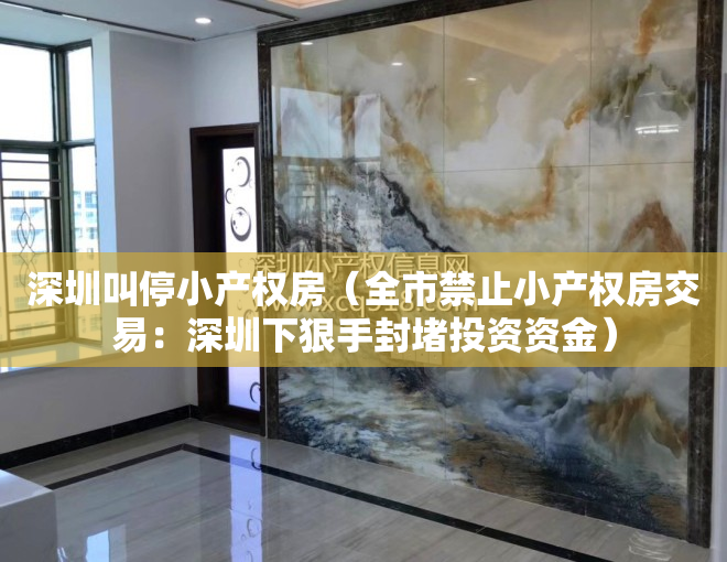 深圳叫停小产权房（全市禁止小产权房交易：深圳下狠手封堵投资资金）