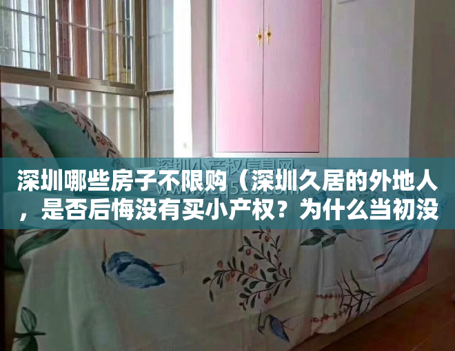 深圳哪些房子不限购（深圳久居的外地人，是否后悔没有买小产权？为什么当初没有考虑？）