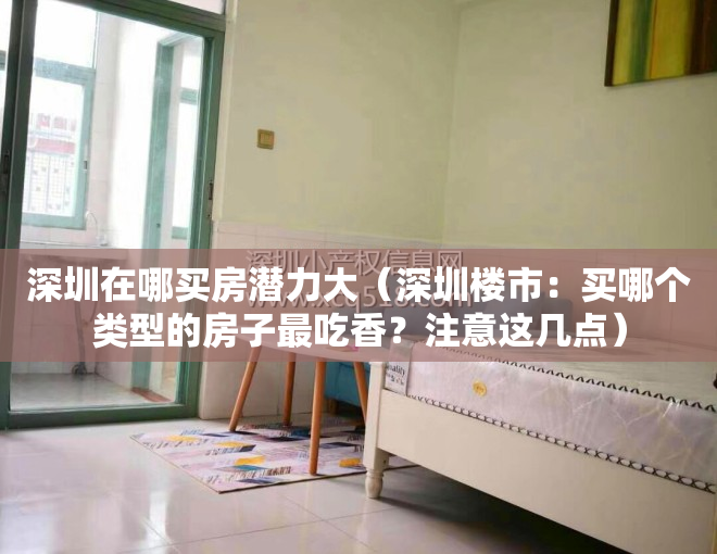 深圳在哪买房潜力大（深圳楼市：买哪个类型的房子最吃香？注意这几点）
