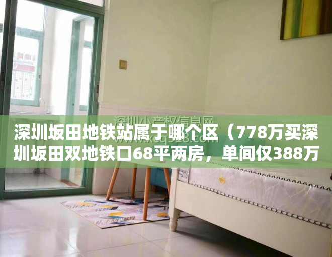 深圳坂田地铁站属于哪个区（778万买深圳坂田双地铁口68平两房，单间仅388万）
