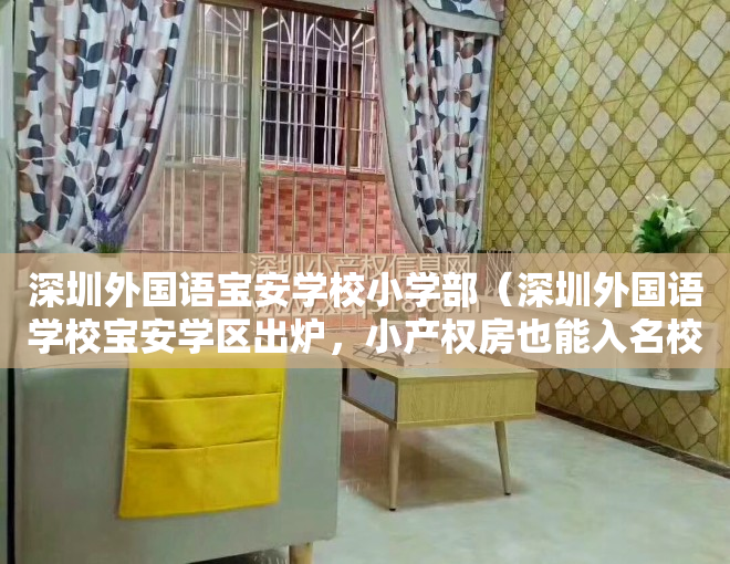 深圳外国语宝安学校小学部（深圳外国语学校宝安学区出炉，小产权房也能入名校。）