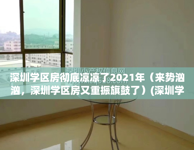 深圳学区房彻底凉凉了2021年（来势汹汹，深圳学区房又重振旗鼓了）(深圳学区房即将消失)