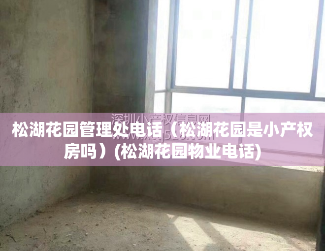 松湖花园管理处电话(松湖花园是小产权房吗)(松湖花园物业电话)