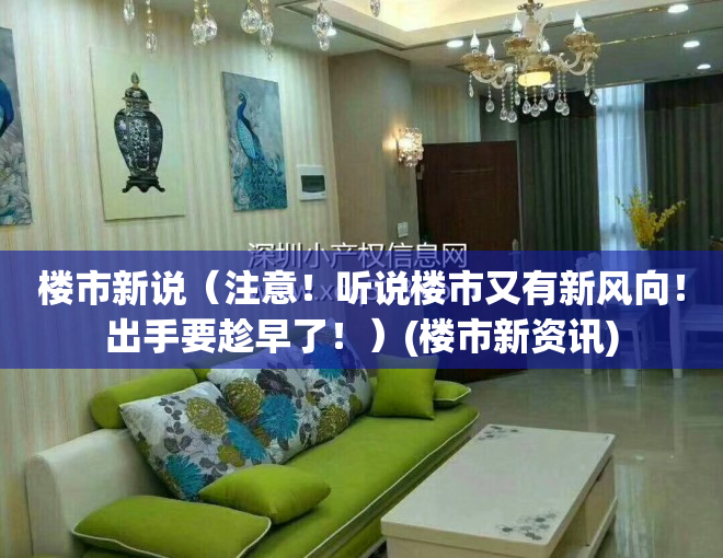 楼市新说（注意！听说楼市又有新风向！出手要趁早了！）(楼市新资讯)