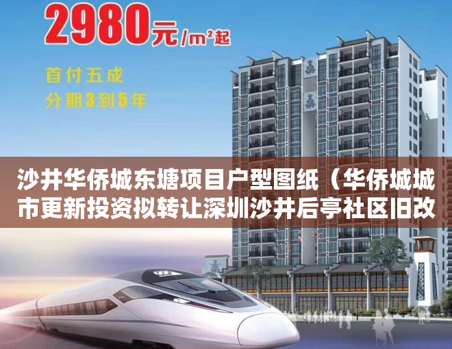 沙井华侨城东塘项目户型图纸（华侨城城市更新投资拟转让深圳沙井后亭社区旧改项目95%股权）