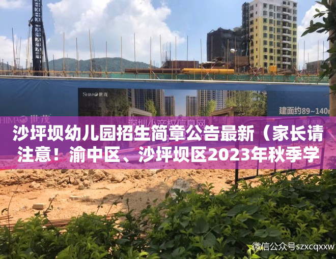 沙坪坝幼儿园招生简章公告最新（家长请注意！渝中区、沙坪坝区2023年秋季学期公办幼儿园报名时间来了）