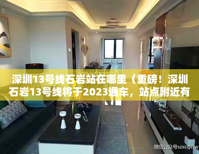 深圳13号线石岩站在哪里（重磅！深圳石岩13号线将于2023通车，站点附近有小产权新盘上市！）