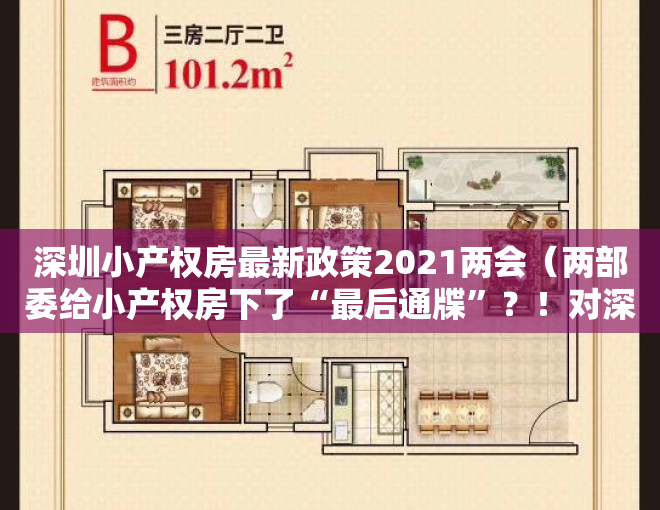 深圳小产权房最新政策2021两会（两部委给小产权房下了“最后通牒”？！对深圳来说，其实真相是这样……（附3大权威专家解读））