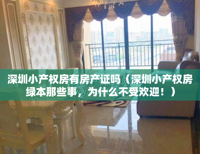 深圳小产权房有房产证吗（深圳小产权房绿本那些事，为什么不受欢迎！）