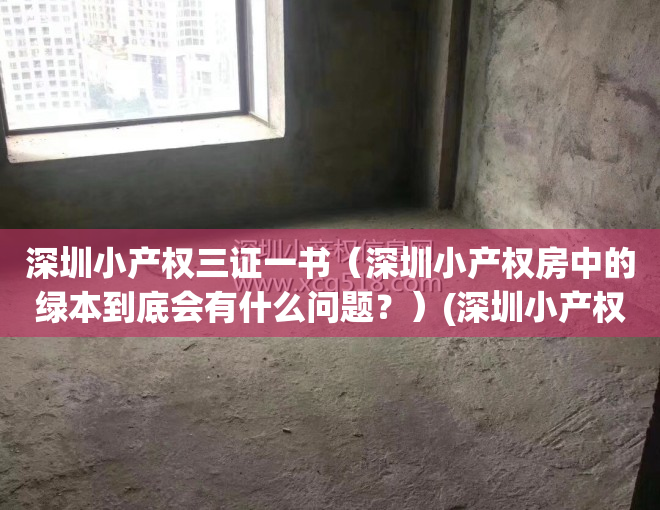 深圳小产权三证一书（深圳小产权房中的绿本到底会有什么问题？）(深圳小产权有红本吗)