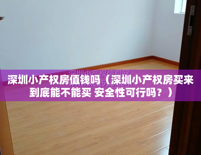 深圳小产权房值钱吗（深圳小产权房买来到底能不能买 安全性可行吗？）