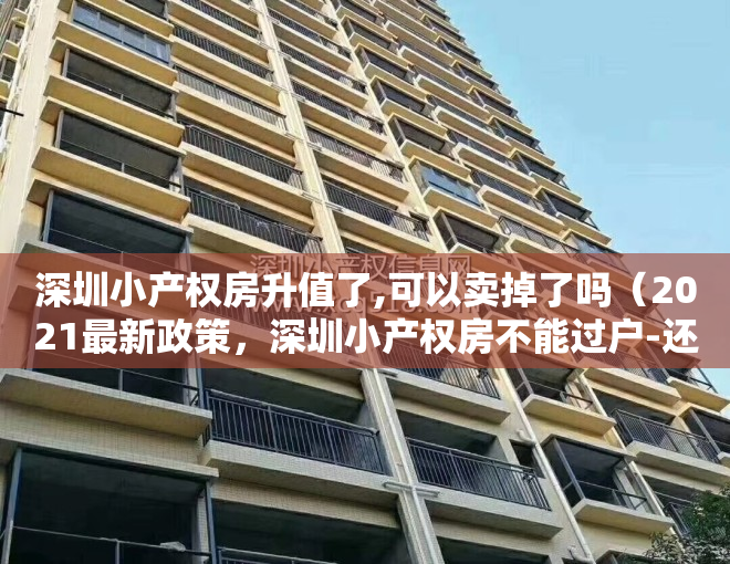 深圳小产权房升值了,可以卖掉了吗（2021最新政策，深圳小产权房不能过户-还能否交易？）