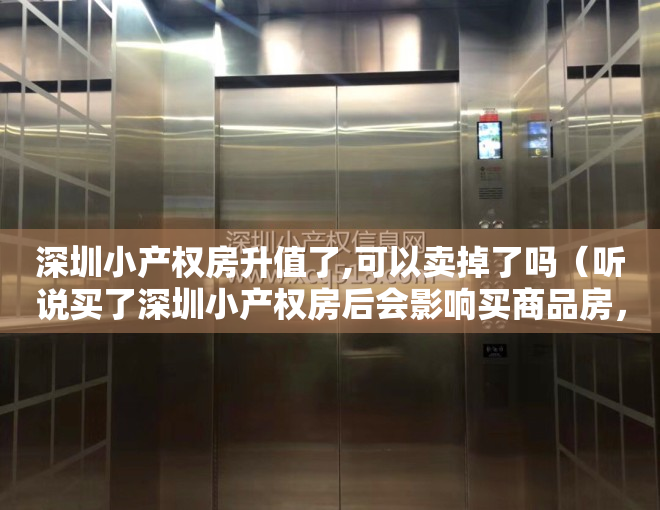 深圳小产权房升值了,可以卖掉了吗（听说买了深圳小产权房后会影响买商品房，怎么办？）