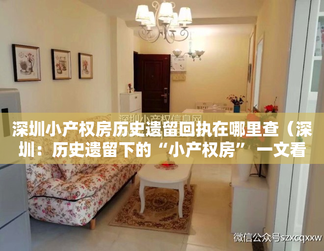 深圳小产权房历史遗留回执在哪里查（深圳：历史遗留下的“小产权房” 一文看懂！）