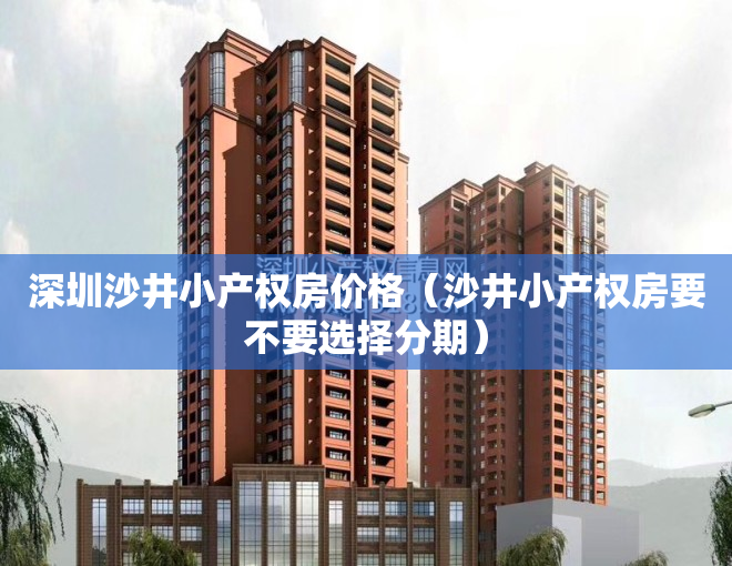 深圳沙井小产权房价格（沙井小产权房要不要选择分期）