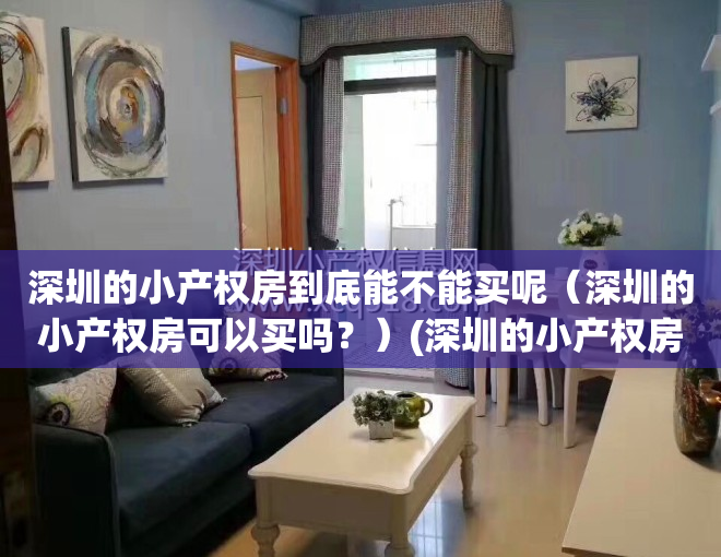 深圳的小产权房到底能不能买呢（深圳的小产权房可以买吗？）(深圳的小产权房现在还能不能买?为什么)