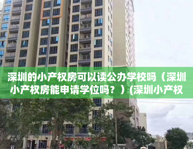 深圳的小产权房可以读公办学校吗（深圳小产权房能申请学位吗？）(深圳小产权房可以申请公立学校吗)