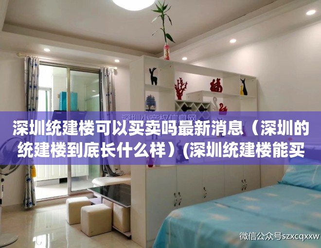 深圳统建楼可以买卖吗最新消息（深圳的统建楼到底长什么样）(深圳统建楼能买吗)