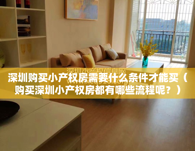深圳购买小产权房需要什么条件才能买（购买深圳小产权房都有哪些流程呢？）
