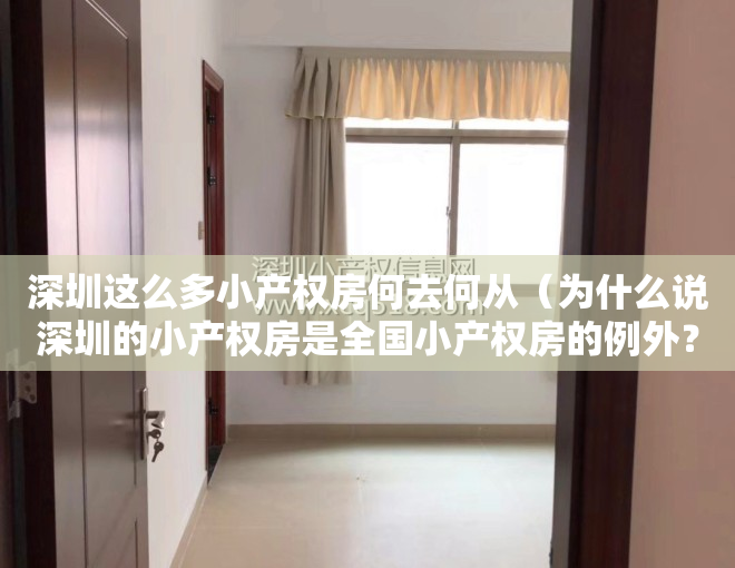 深圳这么多小产权房何去何从（为什么说深圳的小产权房是全国小产权房的例外？）