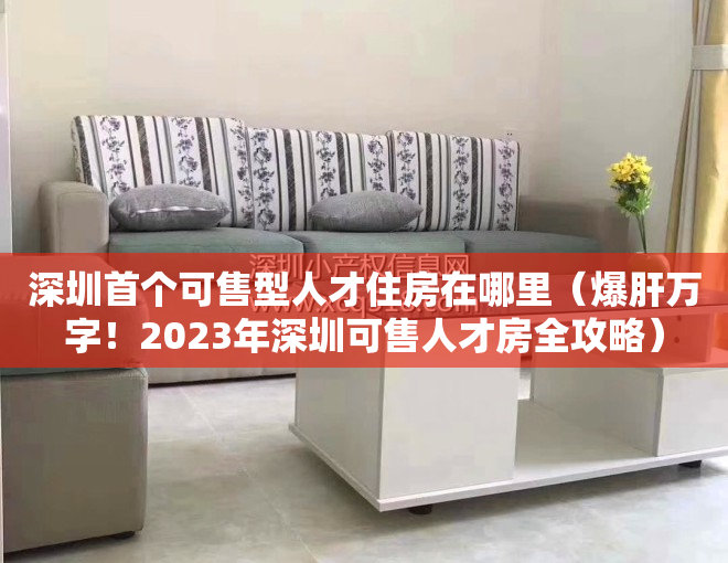 深圳首个可售型人才住房在哪里（爆肝万字！2023年深圳可售人才房全攻略）