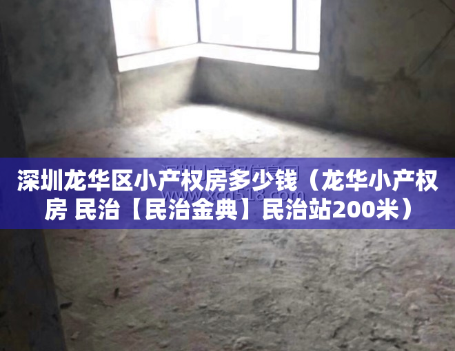 深圳龙华区小产权房多少钱（龙华小产权房 民治【民治金典】民治站200米）