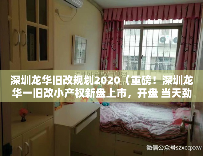 深圳龙华旧改规划2020（重磅！深圳龙华一旧改小产权新盘上市，开盘 当天劲销七成！）
