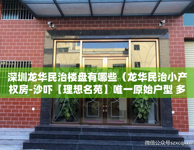 深圳龙华民治楼盘有哪些（龙华民治小产权房-沙吓【理想名苑】唯一原始户型 多套精装特价房）