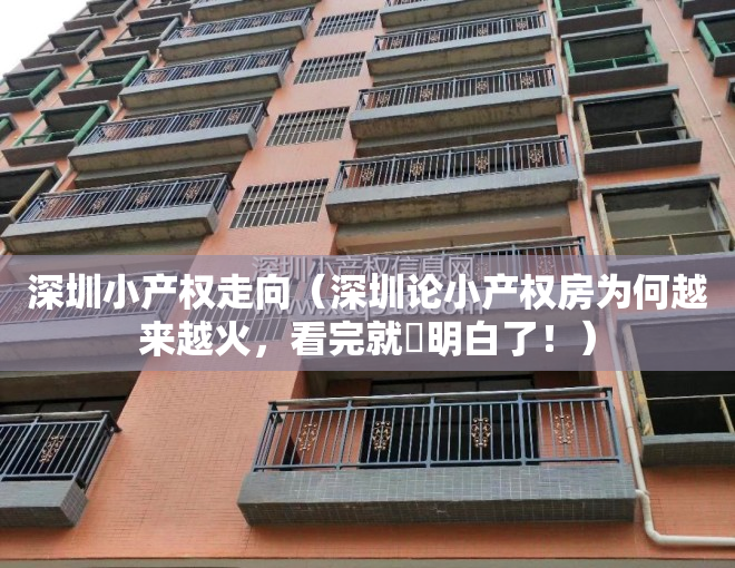 深圳小产权走向（深圳论小产权房为何越来越火，看完就​明白了！）