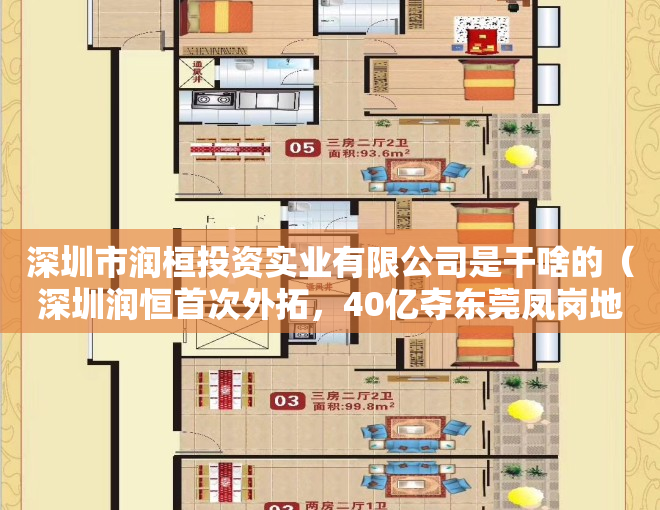 深圳市润桓投资实业有限公司是干啥的（深圳润恒首次外拓，40亿夺东莞凤岗地块）