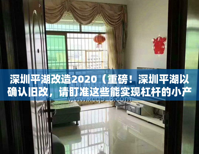 深圳平湖改造2020（重磅！深圳平湖以确认旧改，请盯准这些能实现杠杆的小产权房）