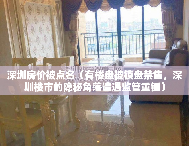 深圳房价被点名（有楼盘被锁盘禁售，深圳楼市的隐秘角落遭遇监管重锤）