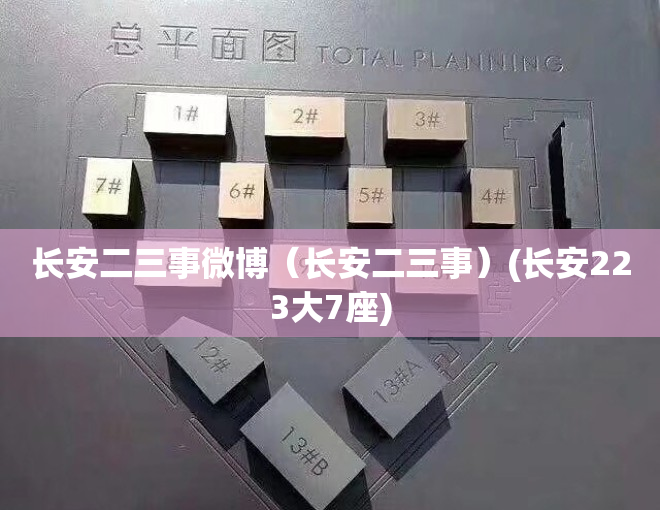 长安二三事微博（长安二三事）(长安223大7座)