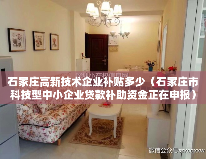 石家庄高新技术企业补贴多少（石家庄市科技型中小企业贷款补助资金正在申报）