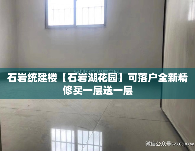 石岩统建楼【石岩湖花园】可落户全新精修买一层送一层