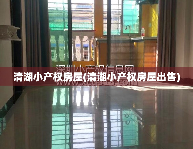 清湖小产权房屋(清湖小产权房屋出售)