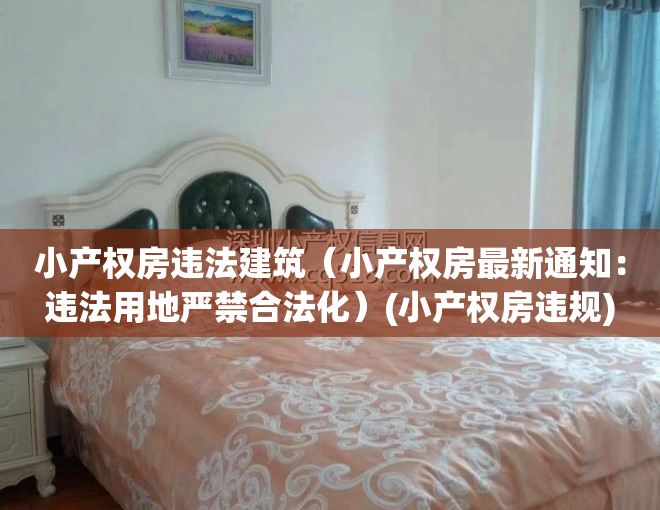 小产权房违法建筑（小产权房最新通知：违法用地严禁合法化）(小产权房违规)