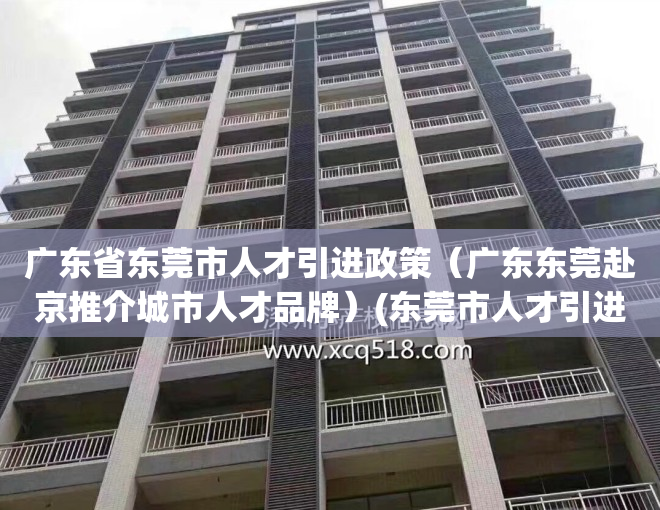 广东省东莞市人才引进政策（广东东莞赴京推介城市人才品牌）(东莞市人才引进最新政策2021)