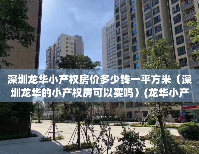 深圳龙华小产权房价多少钱一平方米（深圳龙华的小产权房可以买吗）(龙华小产权房都有哪些)