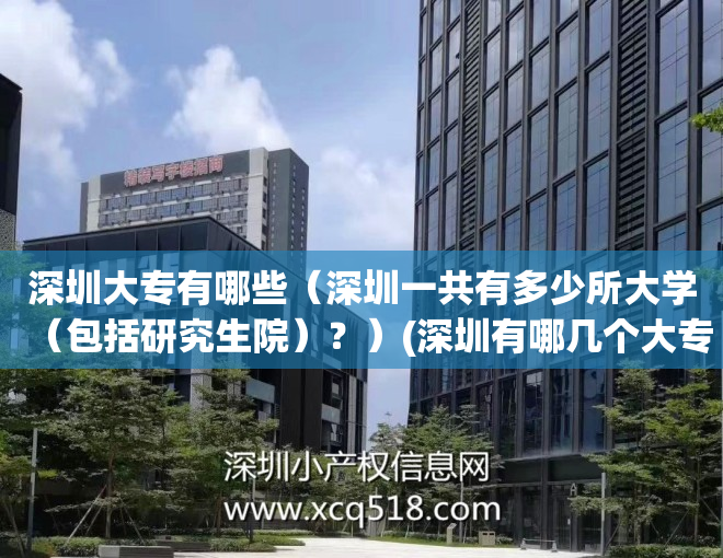深圳大专有哪些（深圳一共有多少所大学（包括研究生院）？）(深圳有哪几个大专)