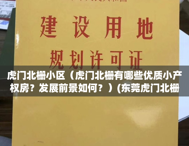 虎门北栅小区（虎门北栅有哪些优质小产权房？发展前景如何？）(东莞虎门北栅旧改规划)