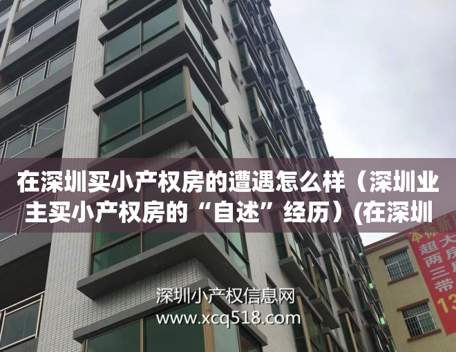 在深圳买小产权房的遭遇怎么样（深圳业主买小产权房的“自述”经历）(在深圳买小产权房有哪些风险)