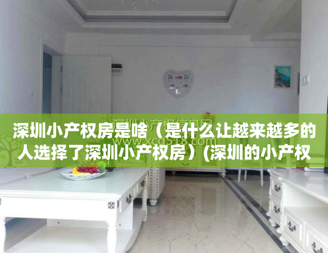 深圳小产权房是啥（是什么让越来越多的人选择了深圳小产权房）(深圳的小产权房是什么意思)