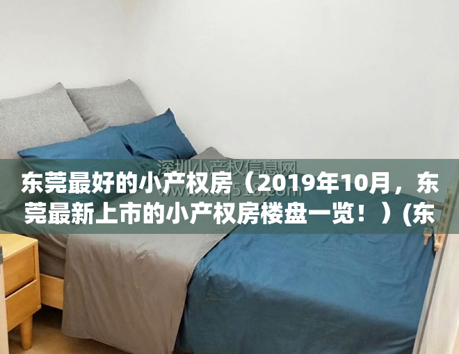 东莞最好的小产权房（2019年10月，东莞最新上市的小产权房楼盘一览！）(东莞小产权房最新政策2020阳光网)