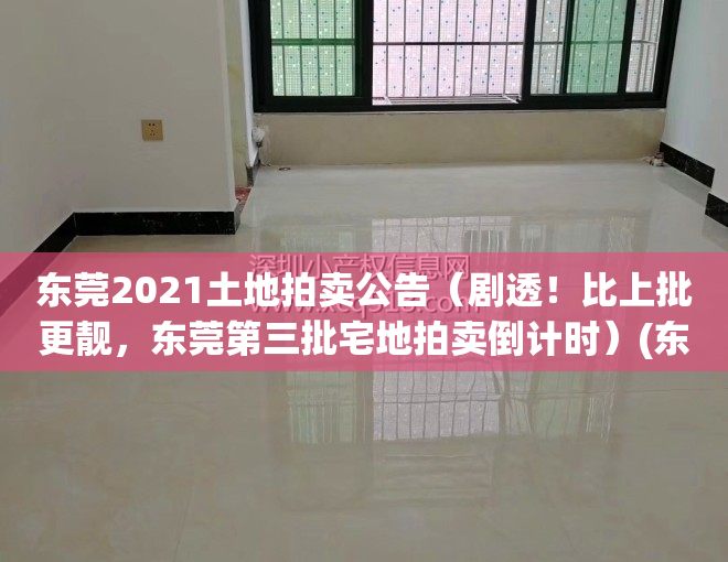 东莞2021土地拍卖公告（剧透！比上批更靓，东莞第三批宅地拍卖倒计时）(东莞地价拍卖)
